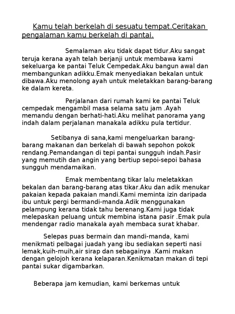 Berkelah Di Tepi Pantai Pdf