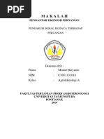 Download Makalah Pengaruh Sosial Budaya Terhadap Pertanian by Mide Harimoto SN225164633 doc pdf