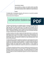 Normas Relativas A La Ejecución Del Trabajo