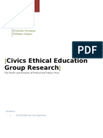 Civics and Ethical Education Group Work