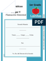 1er Grado - Bloque 5 - Matemáticas