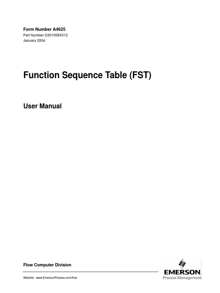 Manual FST | PDF | Parameter (Computer Programming) | Instruction Set