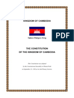 Constitution of Kingdom of Cmabodia