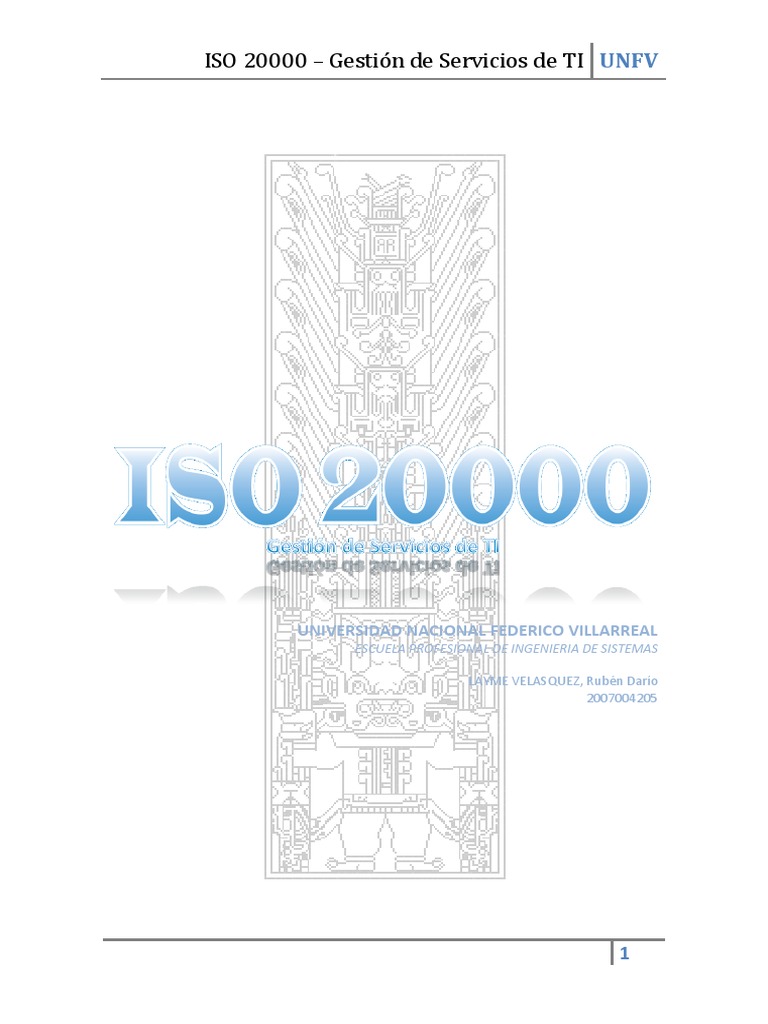 ISO 20000: Gestión de Servicios TI | PDF | Itil | It Service Management