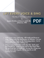 The Black National Anthem by James Weldon Johnson and J. Rosamond Johnson