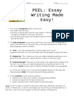 PEEL Easy Essay Writingdh