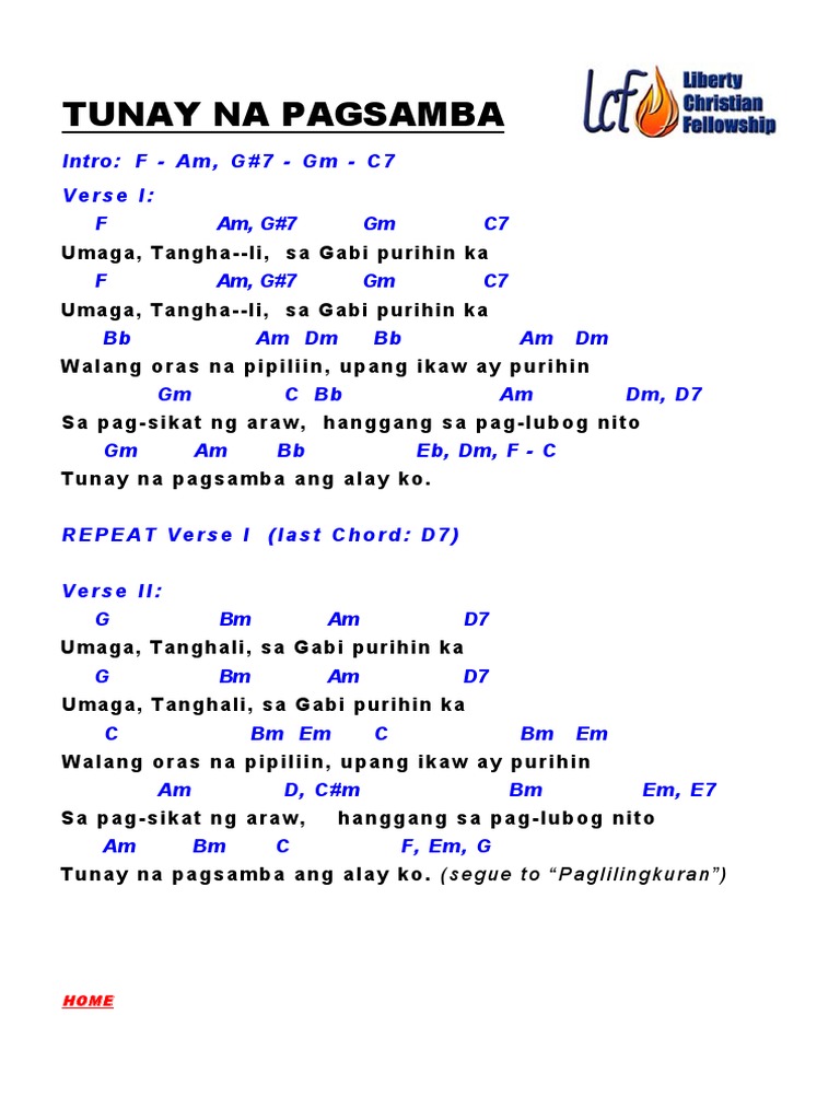 TUNAY NA PAGSAMBA + PAGLILINGKURAN - Rommel Guevara | PDF
