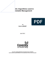 2012 - H LARGET - Genetic Algorithms Used in Timetable Management