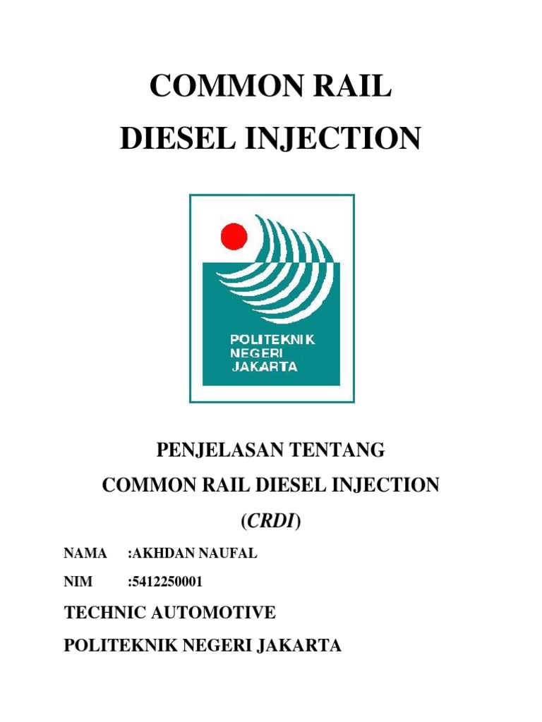 Pengertian dan Prinsip CRDI | PDF | Teknologi & Rekayasa