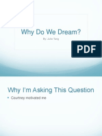 Why Do We Dream