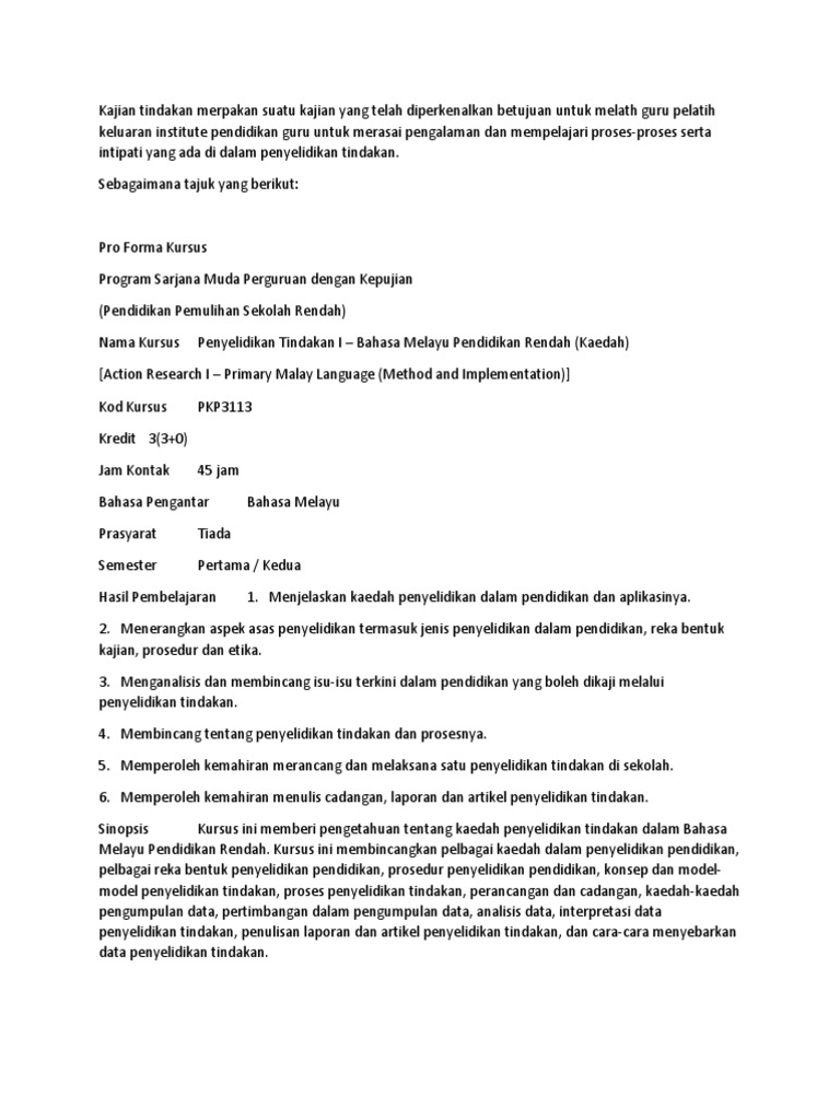 Tajuk Tajuk Penyelidikan Tindakan Pdf