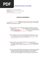 Download Affidavit of Discrepancy-Date of Birth by Nancy SN2252100 doc pdf