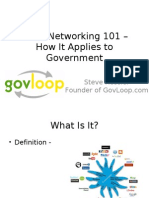 Social Networking 101 - How It Applies To Government: Steve Ressler