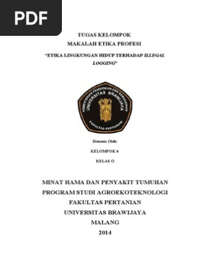 Makalah Etika Lingkungan Hidup