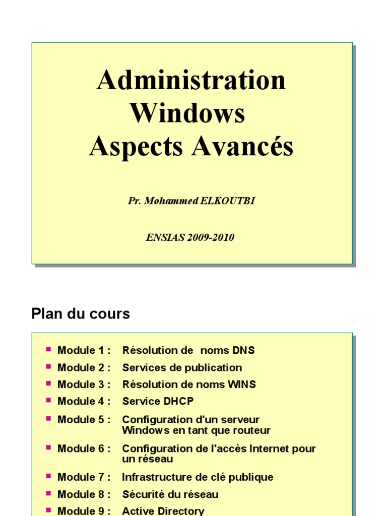 Administration Windows | PDF | Business