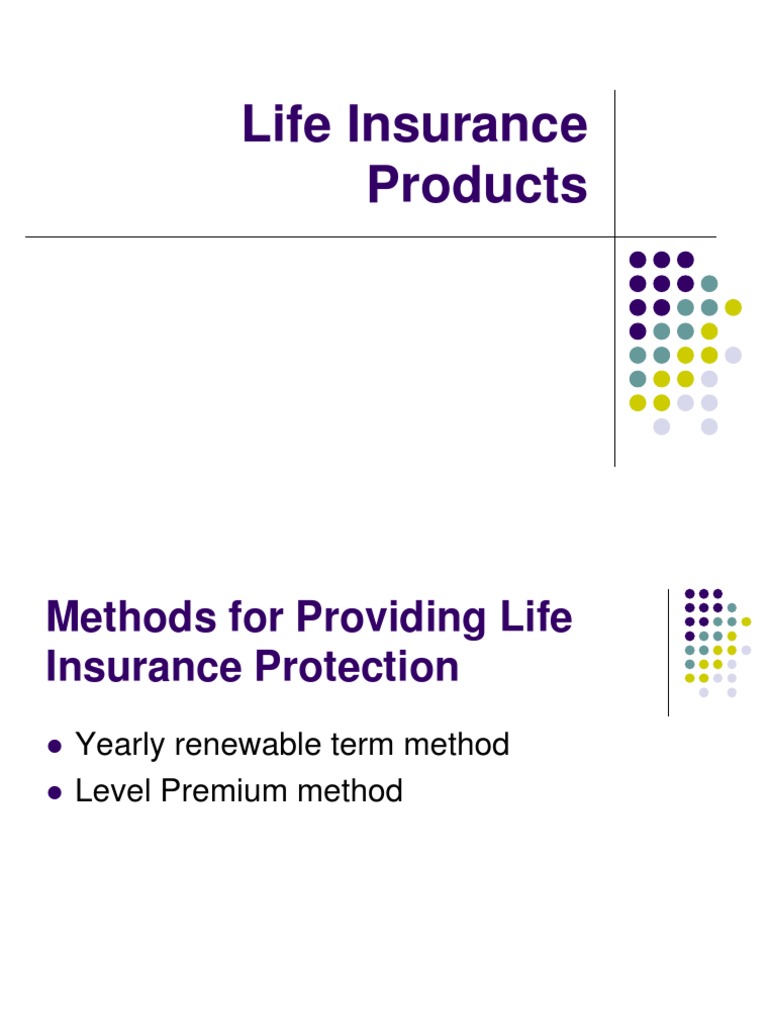 Life Insurance Policy Methods Explained | PDF | Life Insurance | Insurance