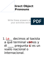 Spanish Indirect Object Pronoun Practice