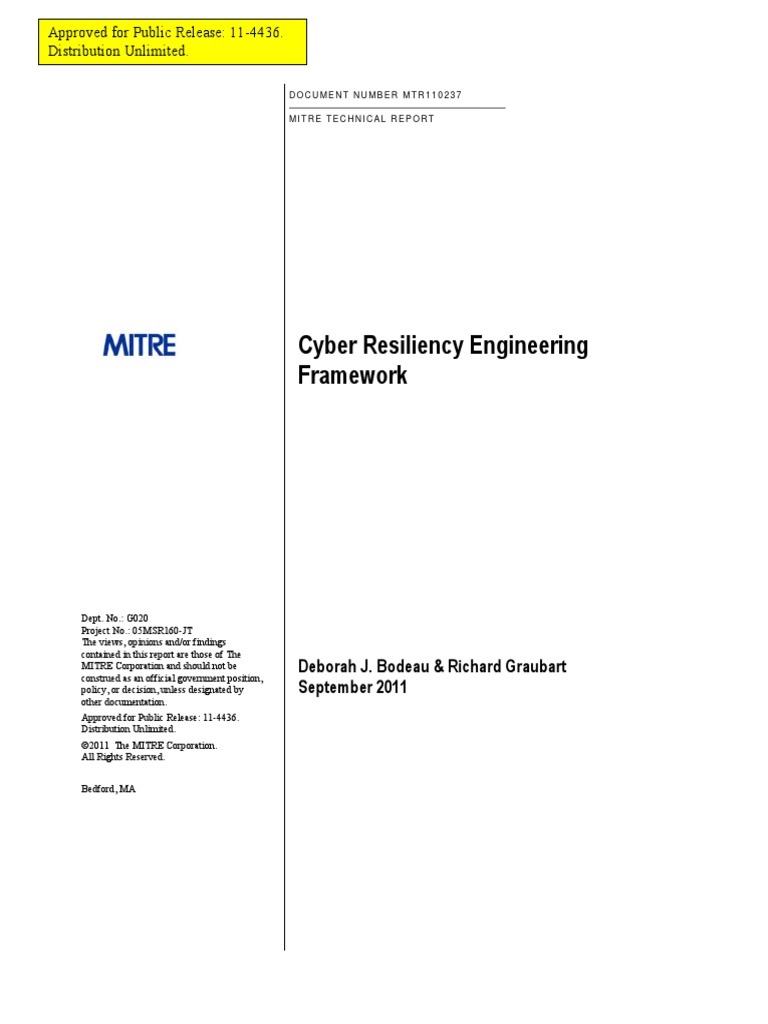 Cyber Resiliency | PDF | Threat (Computer) | Computer Security