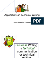 Applications in Technical Writing - Lecture 3