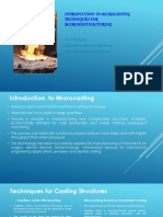 Introduction To Microcasting Techniques For MicroManufacturing