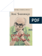Jose Saramago - Posljednja Bilježnica