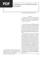 Sentenca estrangeira sem fundamentação pode ser homologada?