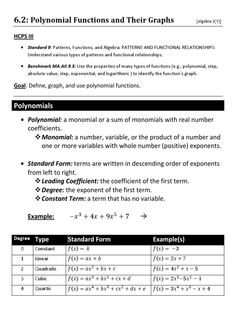 Understanding Polynomial Functions | PDF