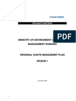 Ministry of Environment and Water Management Romania - Regional Waste Management Plan - Region 1