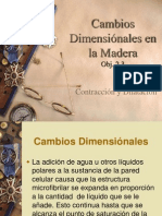 Cambios Dimensiónales en La Madera