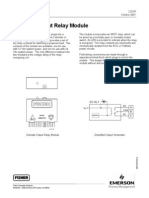 Discrete Output Relay Module: Specification Sheet