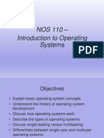 NOS 110 Introduciton To Operating Systems