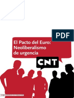 CNT - El Pacto Del Euro. Neoliberalismo de Urgencia.