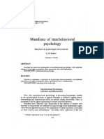 Kantor 1980 Manifiesto of Interbehavioral Psychology