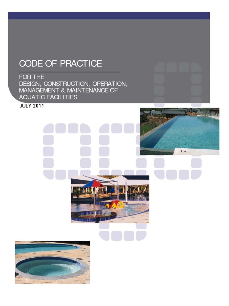 Aquatic Facilities Code of Practice 2011 | PDF | Swimming Pool | Stairs