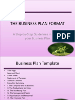 The Business Plan Format