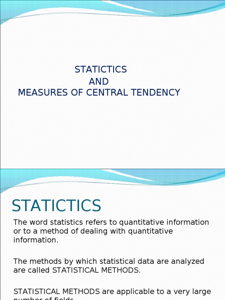 Statictics and Measures of Central Tendency | Histogram | Median