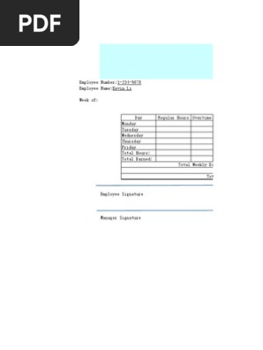 time card