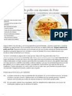 Crêpes Rellenos de Pollo Con Mousse de Foie - Recetasderechupete PDF