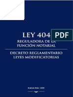 Ley 404 Escribania