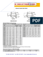 MSS-SP-97-2006 Butt Weld Pipe Reducer Dimensions