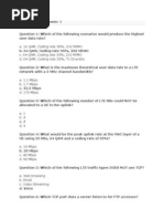 LTE Questions and Answers