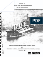 Report On Coastal Zone Act Administration 1977-1983