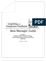 Coaching and Employee Feedback - Training Manual Final