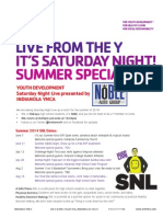 SNL Flyer - Summer 2014