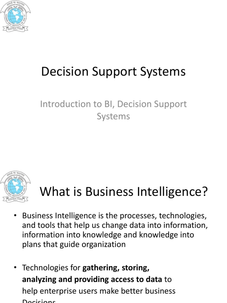 Understanding Decision Support Systems | PDF | Decision Support System ...