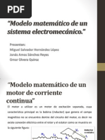 Modelo Matemático de Un Sistema Electromecánico