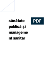 Sanatate Publica Si Management Sanitar