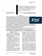 A Cilinical Assessment On The Efficacy of The Anterior and Middle Superior Alveolar Nerve Block Tehnique During e