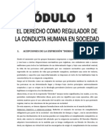 Módulo 1 - El Derecho Como Regulador de La Conducta Humana en Sociedad