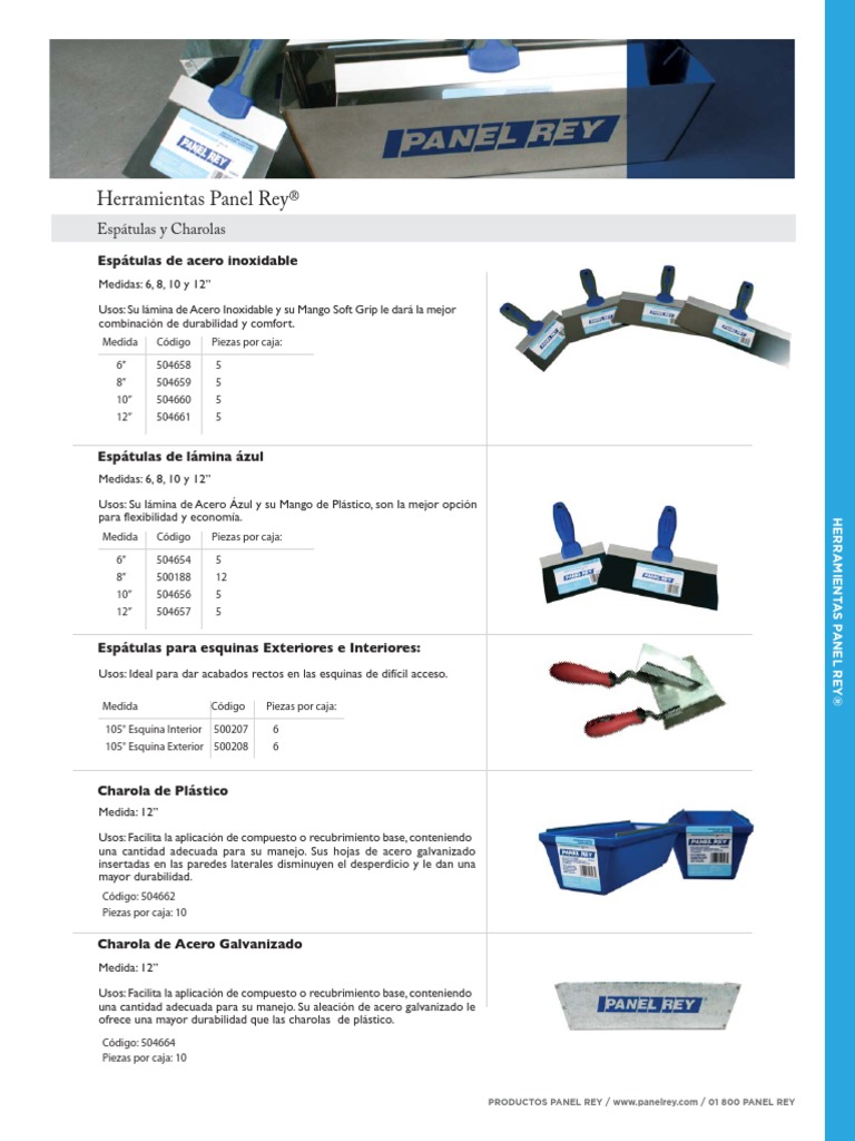 Panel Rey Herramientas | PDF | Acero | Herramientas